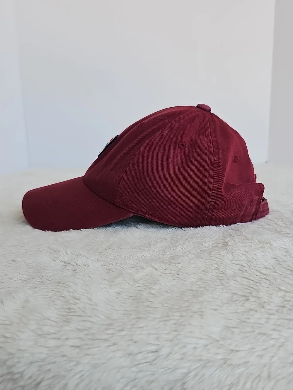 FILA Burgundy Red Logo Baseball Cap Hat One Size Adjustable